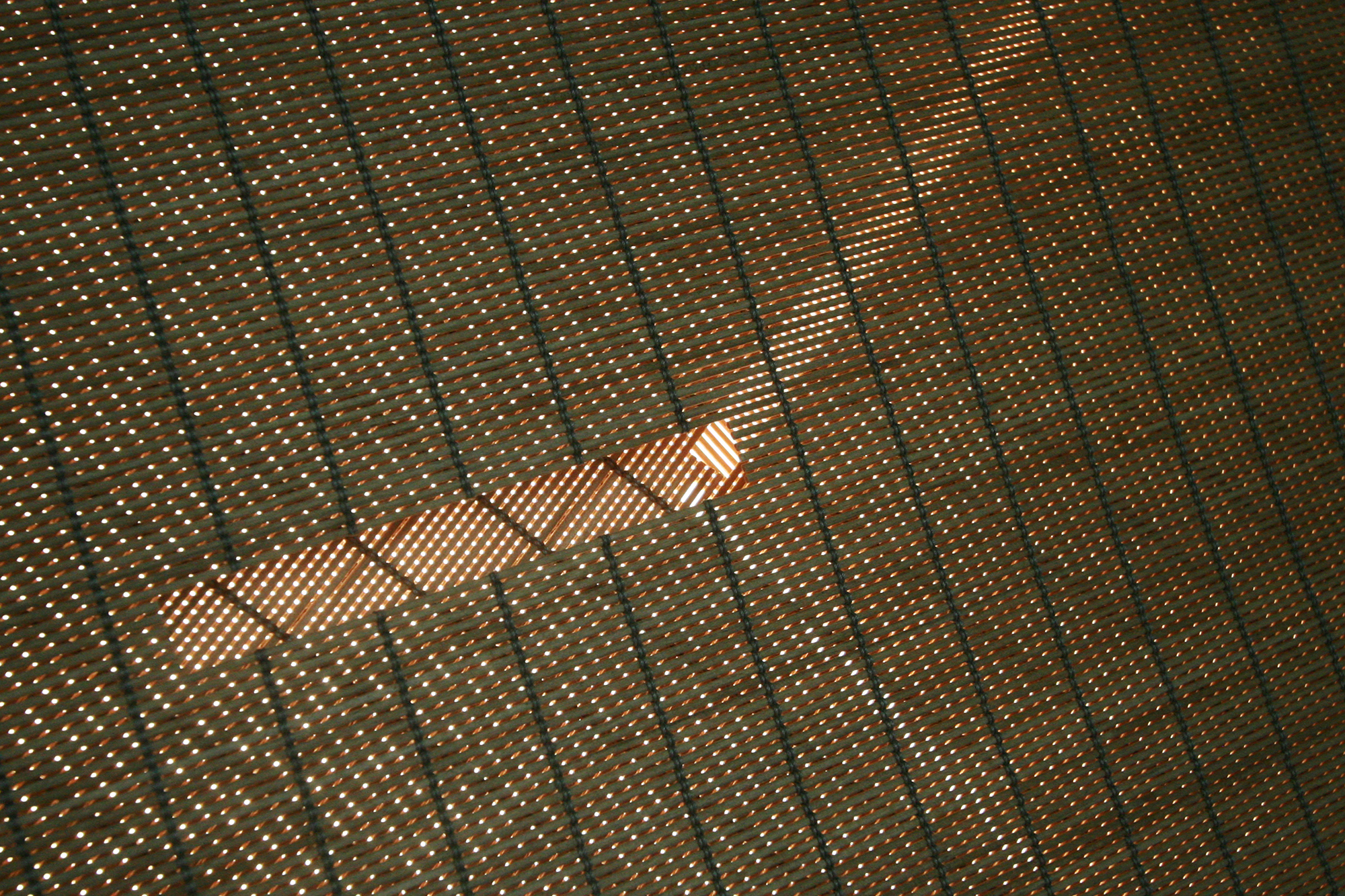 studio leitner Sudare clock detail light