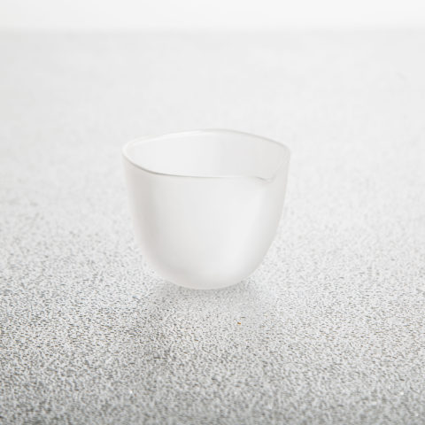 studio leitner Brume sake set for kimoto glass frosted katakuchi